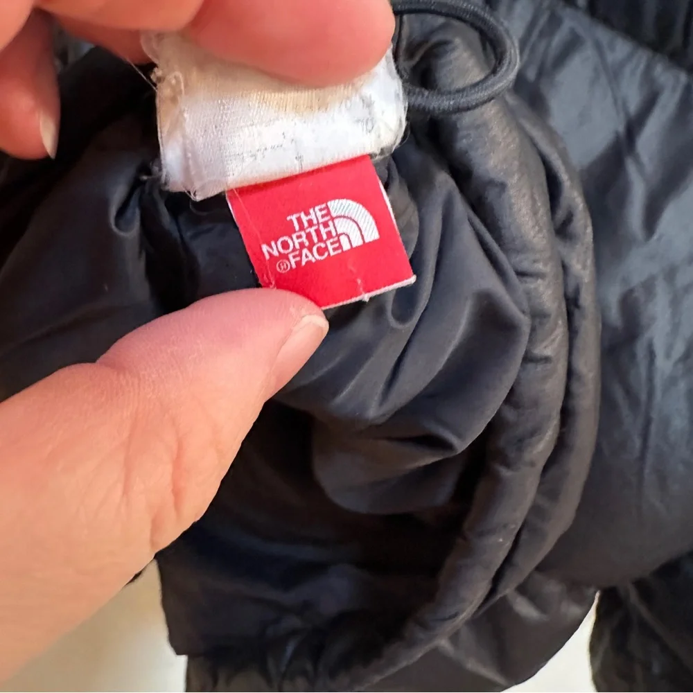 VTG The North Face Nuptse Black 700 Jacket Puffer‎ Down Glossy Black 96 Men’s XL